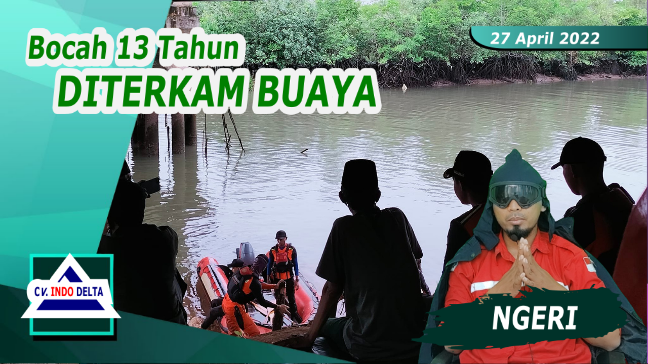 Mencari Kerang, Bocah 13 Tahun Diterkam Buaya