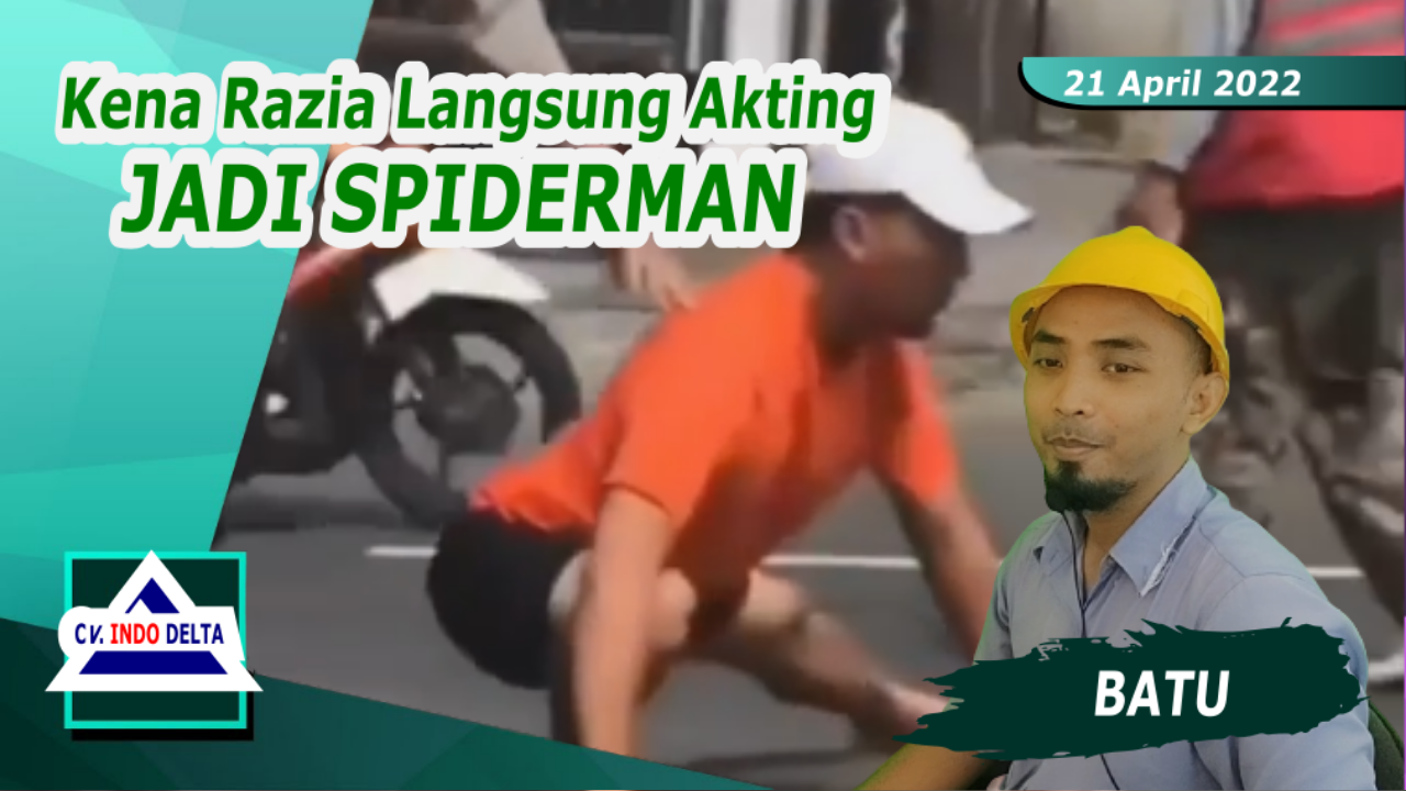 Akting Jadi Spiderman Peter Parker Di Tengah Jalan Biar Ga Kena Razia