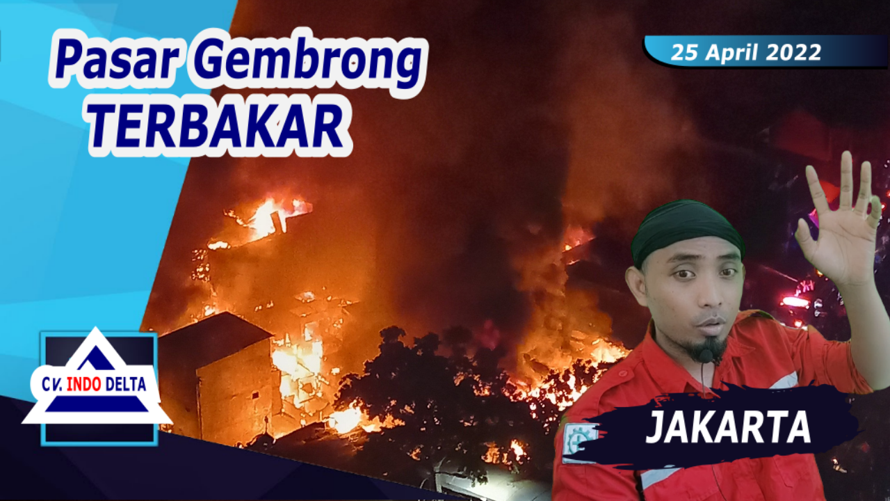 Pasar Gembrong Jakarta Terbakar, 5 RT Jadi Korban