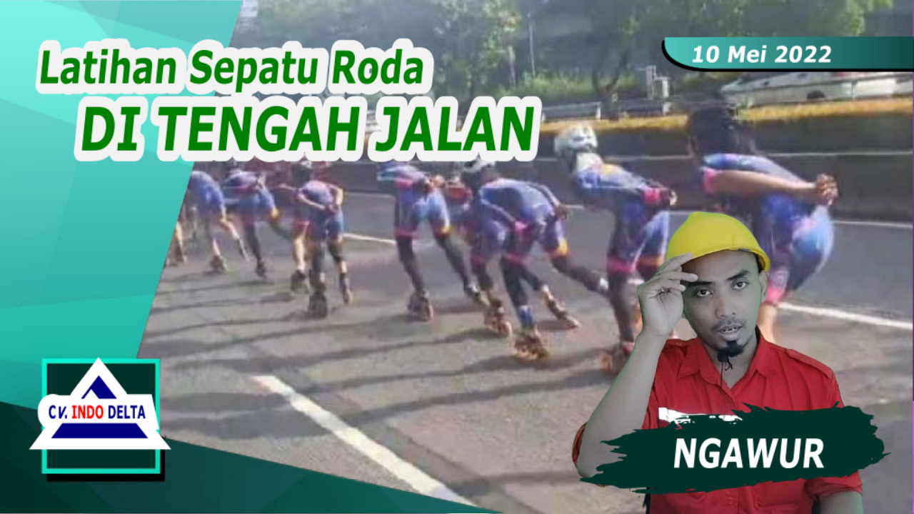 VIRAL! Latihan Sepatu Roda Skating Di Tengah Jalan Raya Bikin Geram Warga